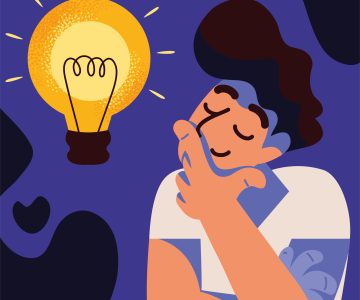 guy thinking a idea, design